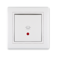 Taster za svetlo sa indikacijom 10A BELA 609I.000 Aling Prestige Line