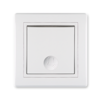 Taster zvona bez indikacije 10A~ bela 610.000 Aling Prestige Line