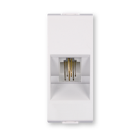 Prikljucnica telefonska RJ12 6/2 bela 661.0 Aling Mode
