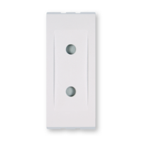 Prikljucnica dvopolna 10A plast. bela 652.0 Aling Mode