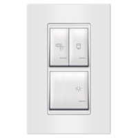 72323.00 UNIVERZALNI VERTIKALNI INDIKATOR Set sklopki za kupatilo 3x16AX 250V~ (svetlo, grejalica, bojler) EXP, beli Aling Experience