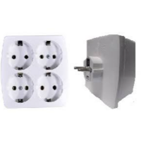 RAZVODNIK CETVOROSTRUKI - ZIDNI RAZDELNIK NA 4 PRIKLJUCNICE 422 ELID