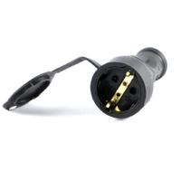 NATIKAC MONOFAZNI KUPLUNG GUMIRANI PRODUŽENI CRNI 16A EP420904 Eraplast