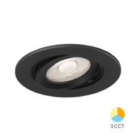 LED ROZETNA 5W 3CCT UGRADNA CRNA OKRUGLA 3u1 TRI BOJE SVETLA 3000/4000/6500K BD02-00581