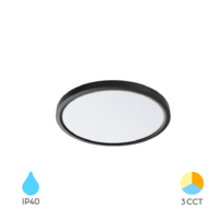 LED PLAFONJERA 20W CRNA OKRUGLA 3CCT tri boje svetla 3000/4000/6500K BP07-00281