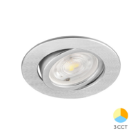 LED ROZETNA 7W 3CCT OKRUGLA SIVA 3u1 TRI BOJE SVETLA3000/4000/6500KSPOT SVETILJKA BD02-00783 Braytron