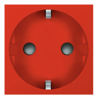 2321.4 Prikljucnica ravna sa zaštitom CRVENA ALING 45 - za parapet