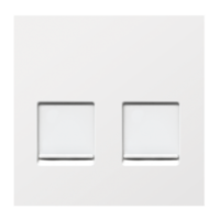 2350.0 Nosač komunikacijskog modula 2 x Keystone, modul BELI ALING 45 - za parapet